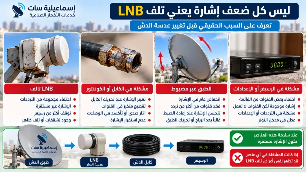 تغيير LNB في الإسماعيلية