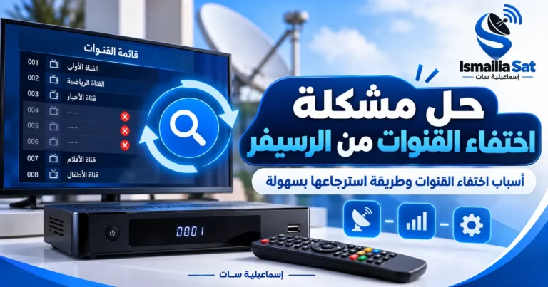 حل مشكلة اختفاء القنوات من الرسيفر واسترجاعها بسهولة